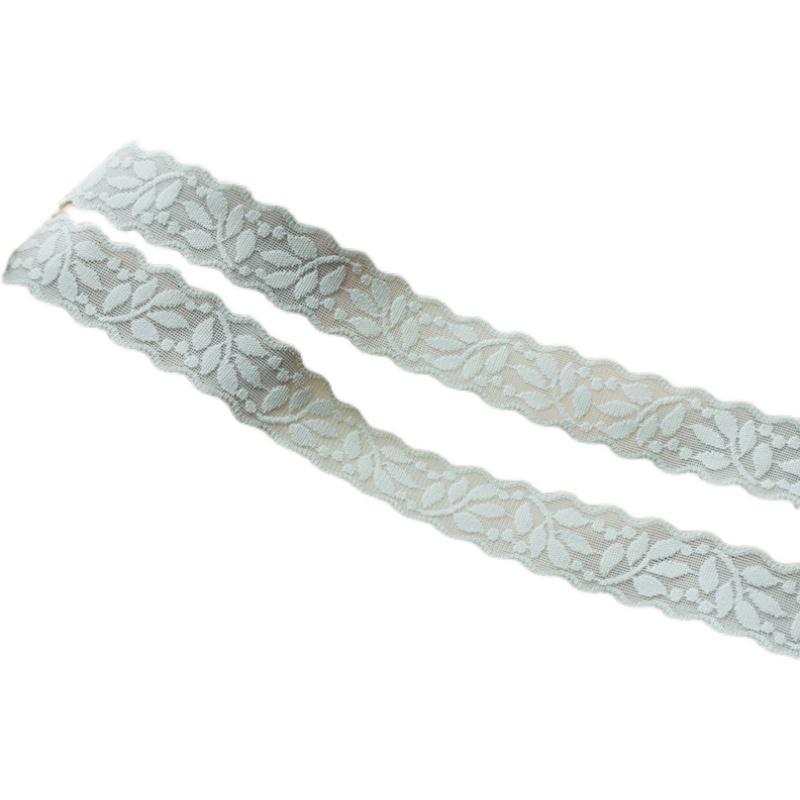 2cm Wide Elastic Lace Trim for Skirt Hem Decoration - 2 Meters