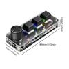 Mini Customized Mechanical Keyboard 3 Key 1 Knob Hot Swappable Macro Programmable Keyboard Red Switch USB Mechanical BT Keyboard