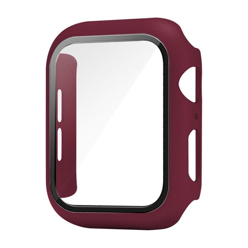 Glas+Hülle Für Apple Watch Hülle 9 8 7 6 SE 3 iWatch Zubehör Displayschutz Apple Watch Serie 44mm 40mm 38/42mm 45mm 41mm