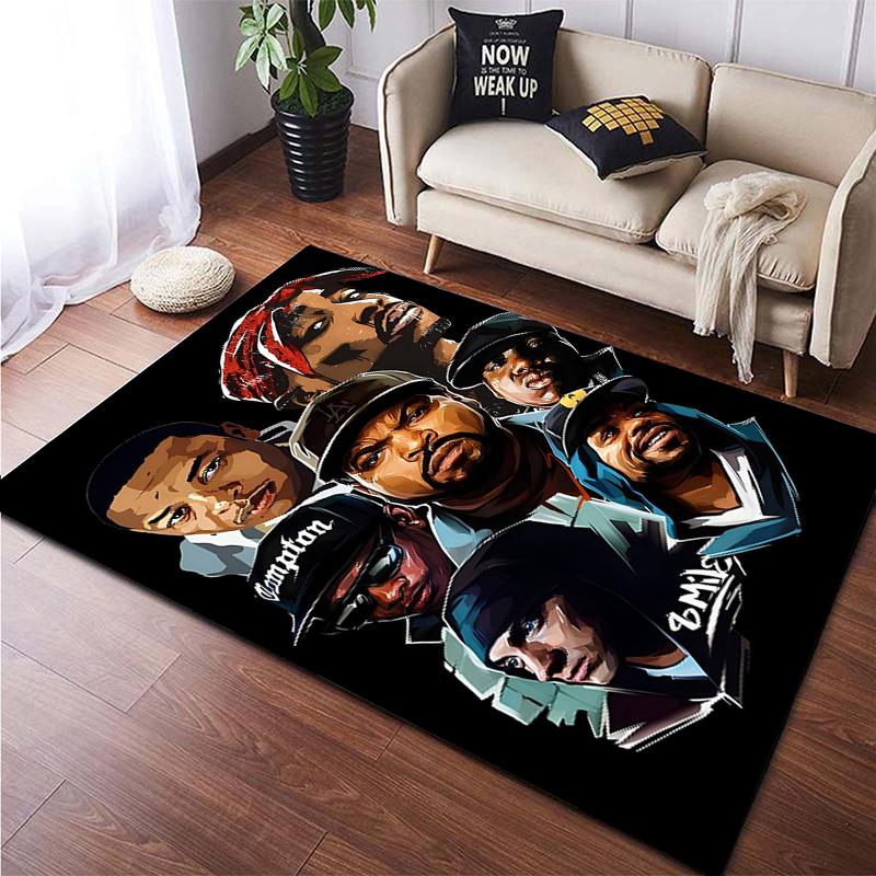 Hip-hop HD Printed  Area Large Rug ,Carpet for Living Room Bedroom Sofa Decoration, Non-slip Floor Mats Dropshipping Alfombras