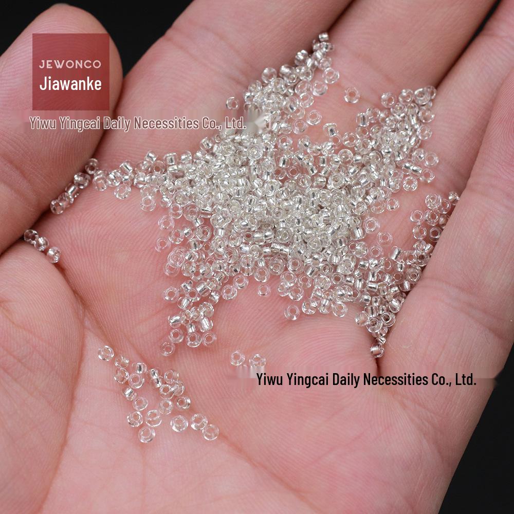 

Silver-Plated Millet Glass Beads for Handmade Jewelry: DIY Necklace & Bracelet Accessories 15g/Pack