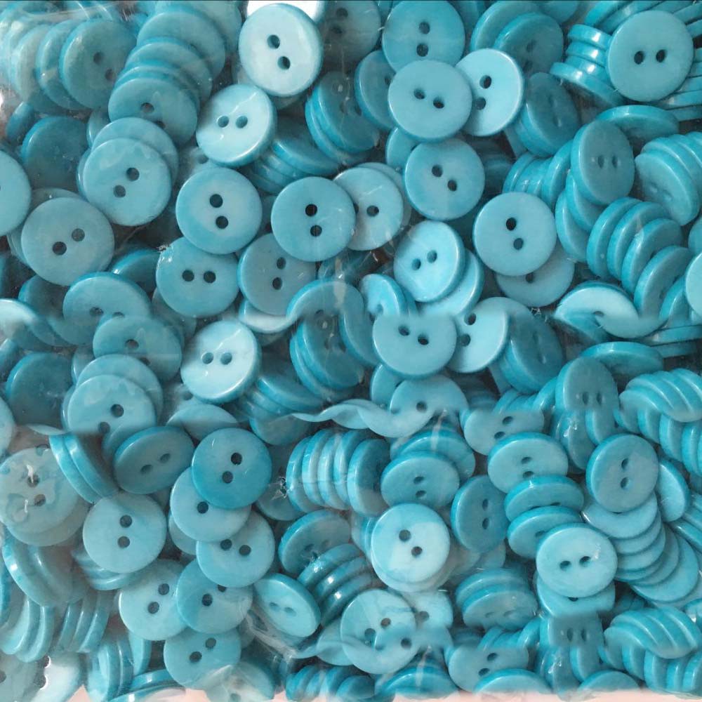Kids Sewing Buttons Plastic Clothes Button 6/9/11/12Mm 2 Holes Round Shape Garment Accessories For Dolls Scrapbooking