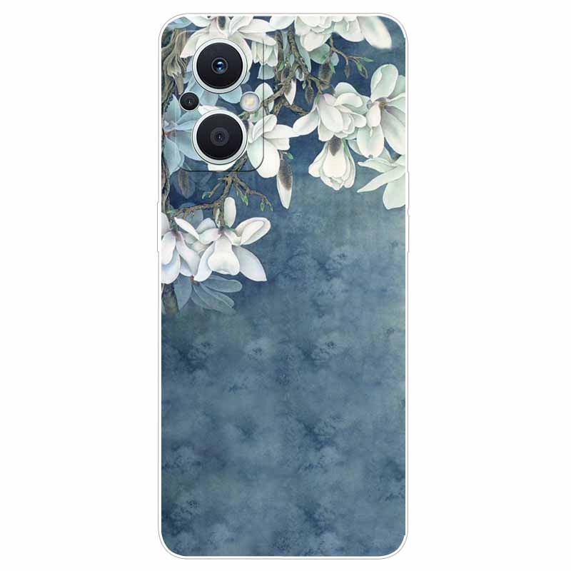 Soft Case for Reno8 Lite Cover Print TPU Silicone Clear Funda Cases for OPPO Reno 8 Lite 5G Case Reno8Lite Slim Landscape Cat