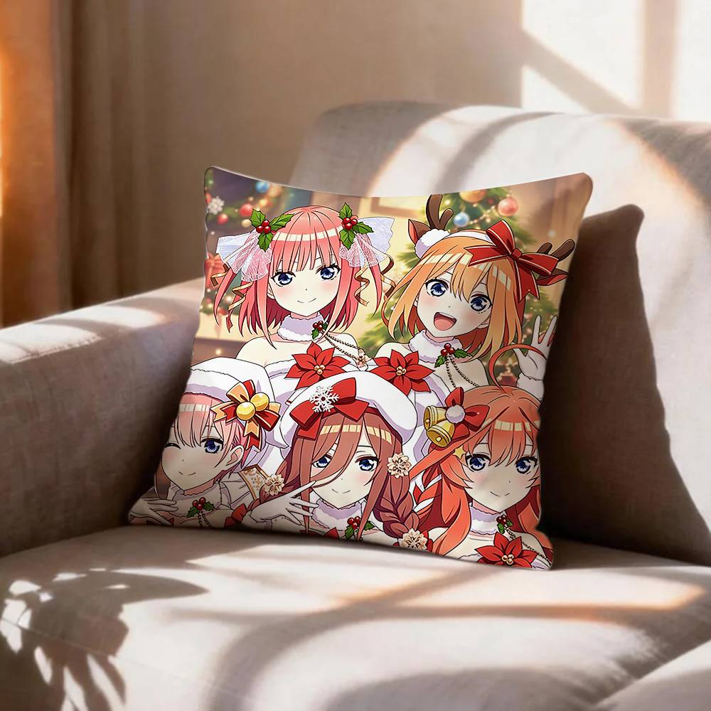 COOL TThe Quintessential Quintuplets Pillow Case Pattern Printed Pillowcase For Living Room Sofa Cushion Cover