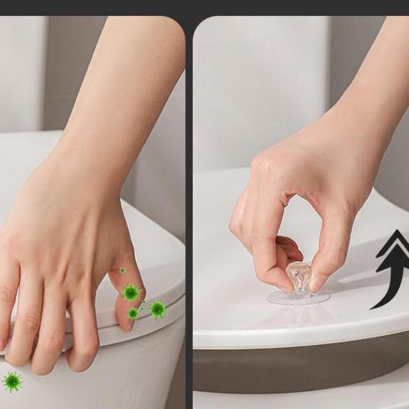 4pc Punch-free Transparent Cabinet Door Handle Drawer Door Handle Wardrobe Shoe Cabinet Aid Handle Toilet Lid Lifter