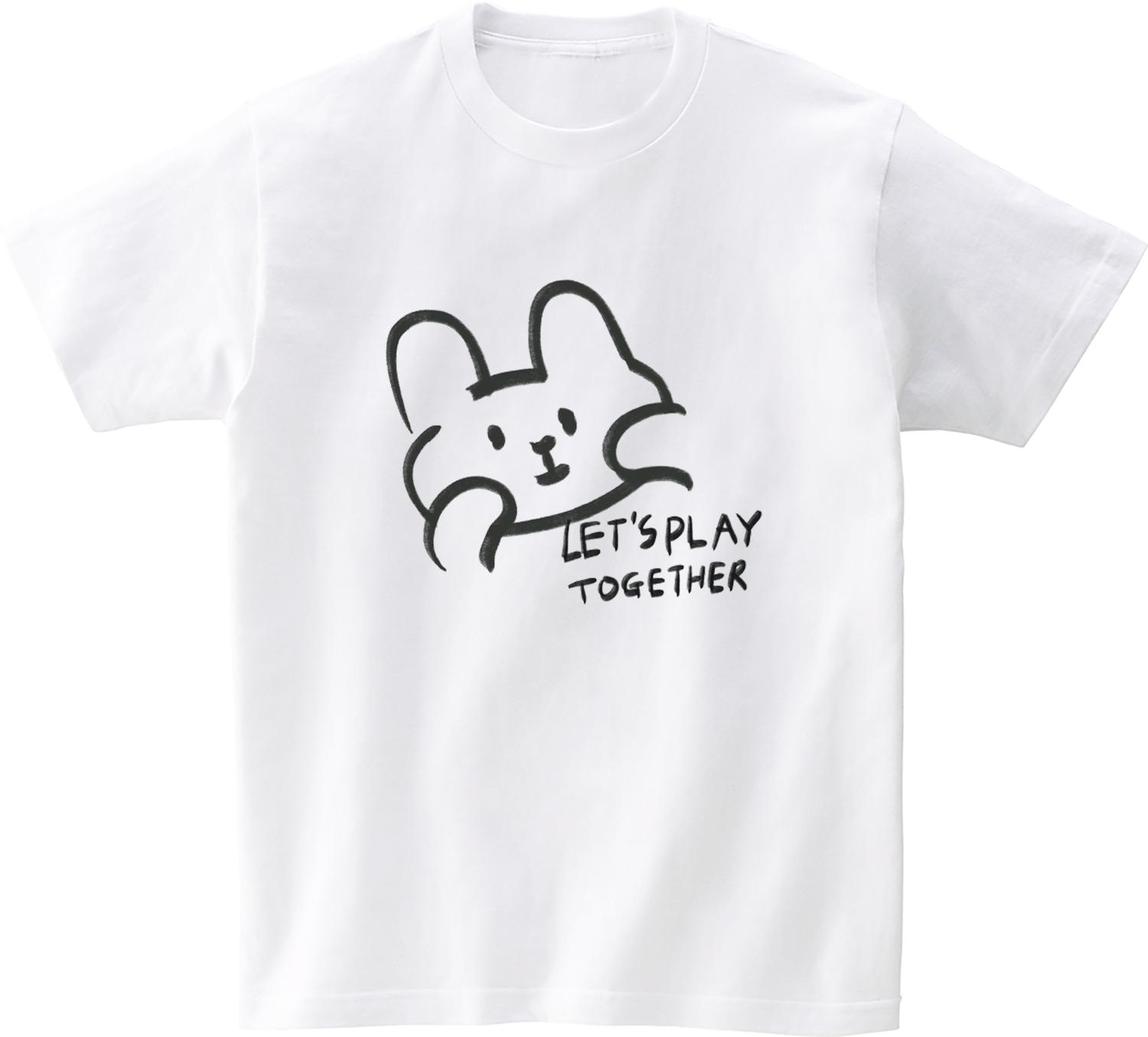 Awesome Us Lets Play Together Short Sleeve Tee_4Colr White/Xl