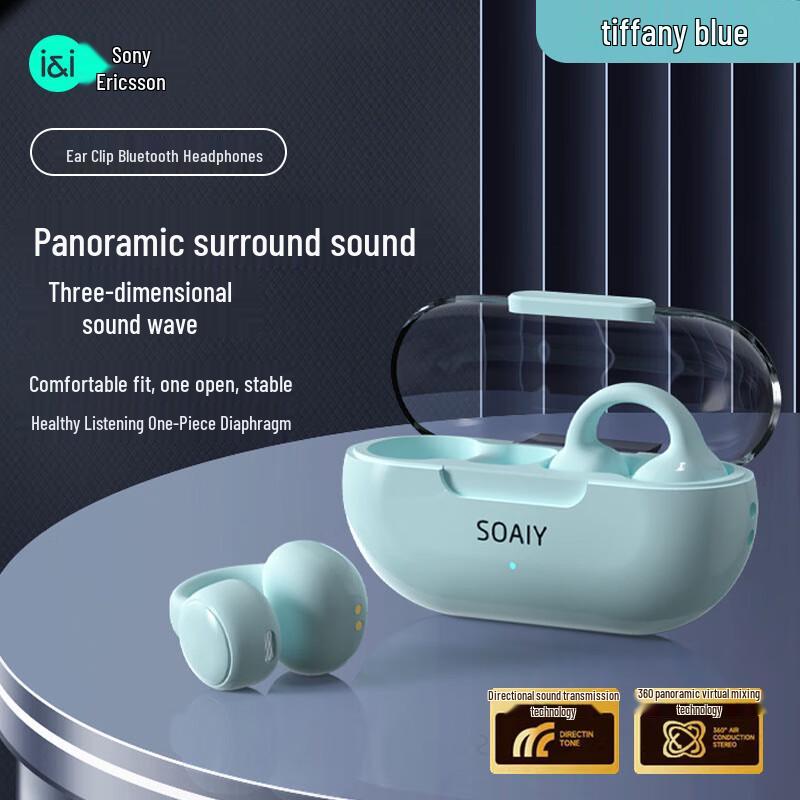 Soaiy Open-Ear Clip-On True Wireless Bluetooth Ohrhörer