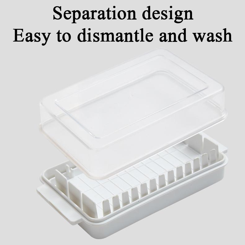 Butterdose mit Deckel Organizer Kühlschrank Käse Käse Aufbewahrungs-Organizer Crisper Backen Buttertrenner