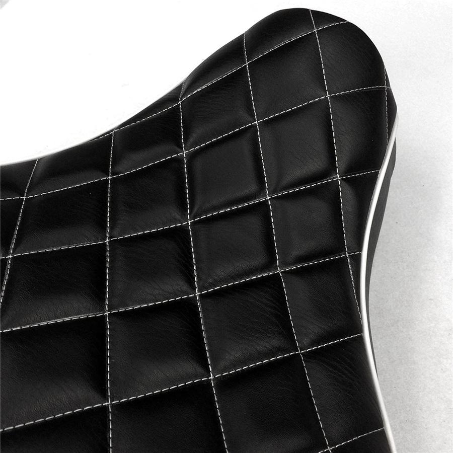 Furulu 1 X Motorcycle Diamond Front Driver Rider Solo Seat Cushion Black For 198