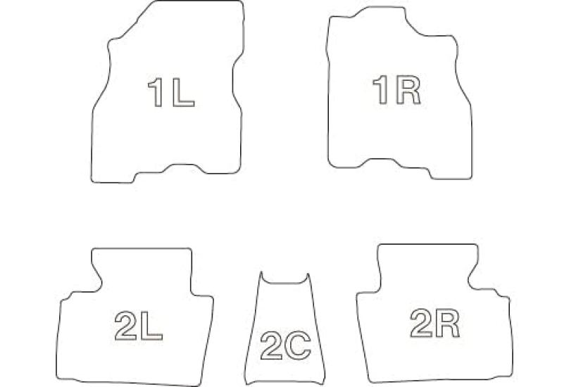 Clazzio Floor Mat 3D Type Set for 1 Car Leaf H29 Cold Region Specification Vehicle NEW Rubber Type Black (2017)/10~ EN-5303 [5EENB5303K]