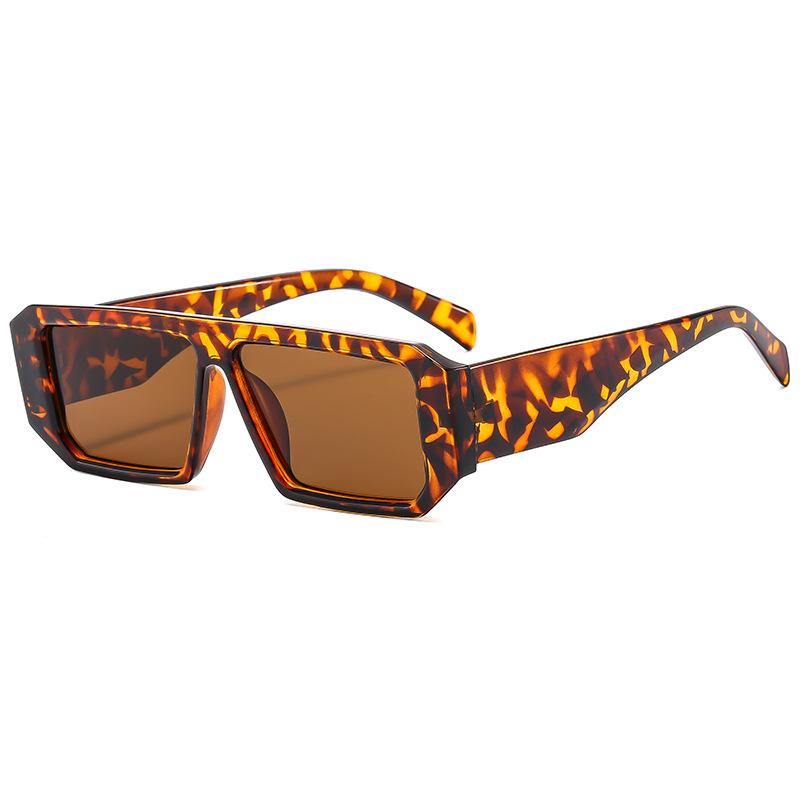 European and American fashion square anti-ultraviolet sunglasses, men's and women's high-end sunglasses ins Internet celebrity sunglasses