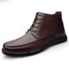 Mode 2024 Winter Heißverkauf Herren Baumwollschuhe Plüschdesign Dicke Sohle High Top Freizeitschuhe Street Trendy Herren Arbeitskleidungsschuhe