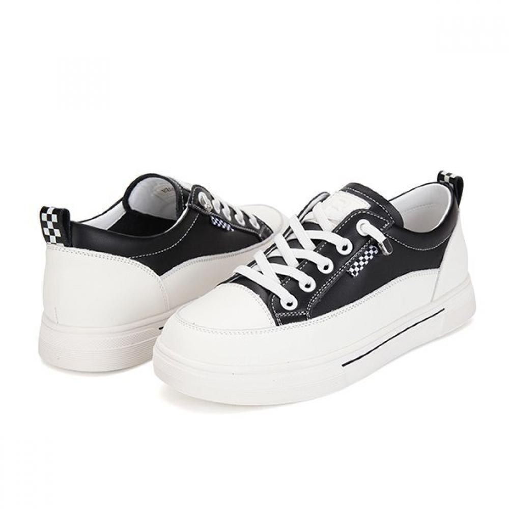 BARBARA Leather Basic Band Sneakers 2.5cm Bzg161bk