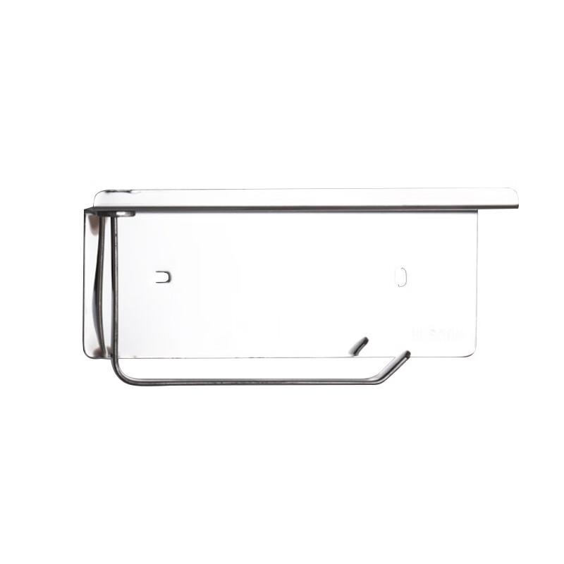 Laobaojia Stainless Steel Toilet Paper Holder with Phone Shelf