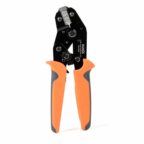 IWISS SN-2549 Precision Simultaneous Crimping Pliers, Ratchet Type, for Open Barrel Terminals, 0.08-1.0mm?, Compatible with Ultra-Small and Small Term