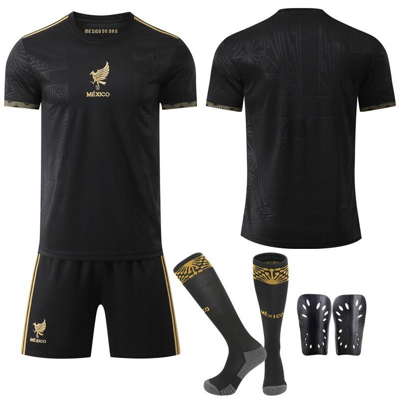 Maglia America's Cup 2025-26 Nero Oro Squadra Nazionale Messico Calcio Commemorativo