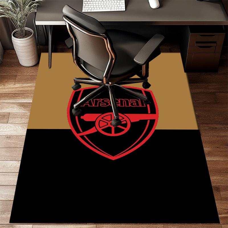 Arsenal Football Club Wappen Aufdruck Büro Teppich Stuhl Kissen Eingangsbereich Teppich, Teppiche für Wohnzimmer, Schlafzimmer Weihnachtsgeschenke