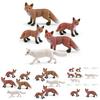 Lifelike Pvc Fox Models In Five Unique Colors For Forest Decoration And Play
