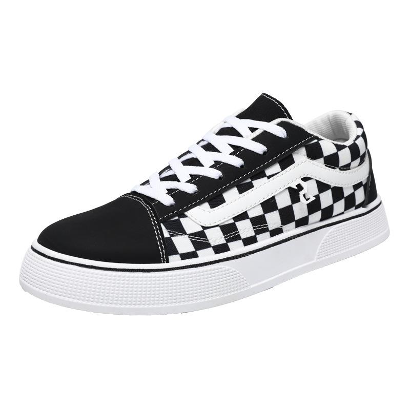 

2025 new men s shoes trend versatile fashion casual board shoes youth low-top non-slip running sports canvas shoes 44