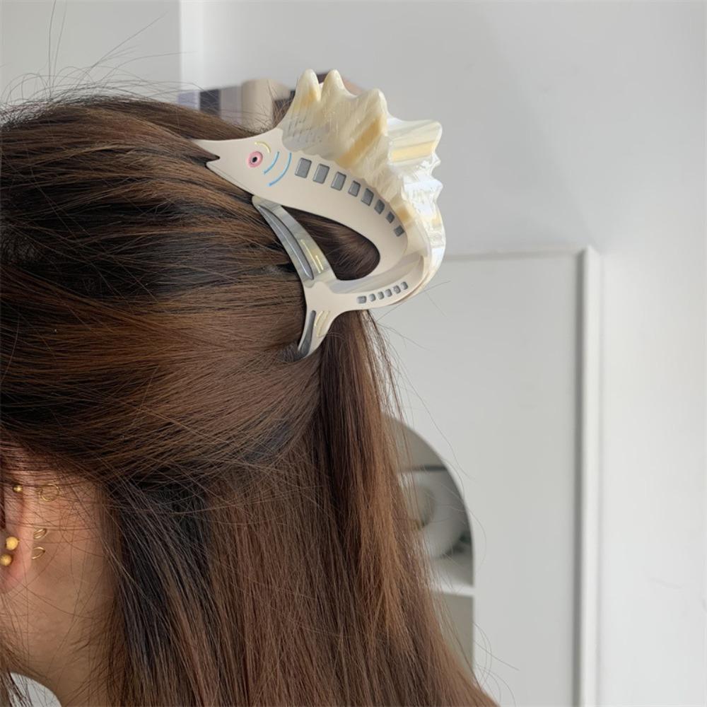 Sweet Acetate Ocean Tunny Hair Clip Fish Marine Organisms Shark Clip Trendy Tuna Hair Claw  Female