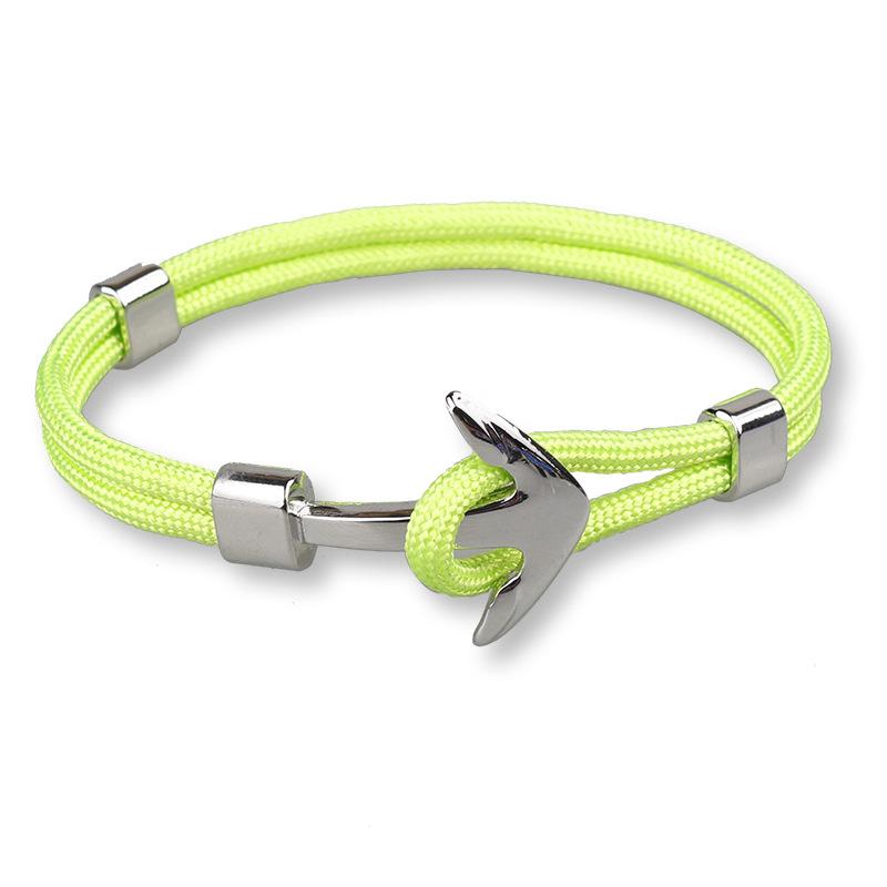 2018 Hot Selling SH Silver Anchor Paracord Bracelet for Couples