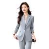 2026 Women's Gray Professional Suit Set - High-End Interview & Workwear (Spring/Autumn)