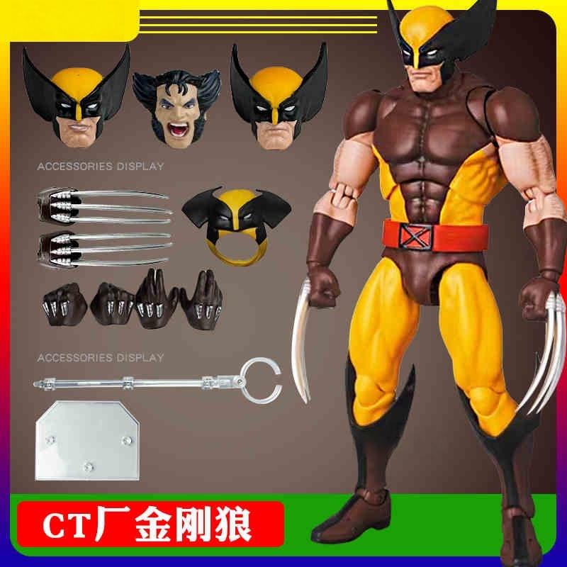 In Stock Ct Toys Wolverine Mafex 096 Figure 138 Brown Comic Ver X-Men Anime Action Figure Figurine Model Customized Gifts Toys