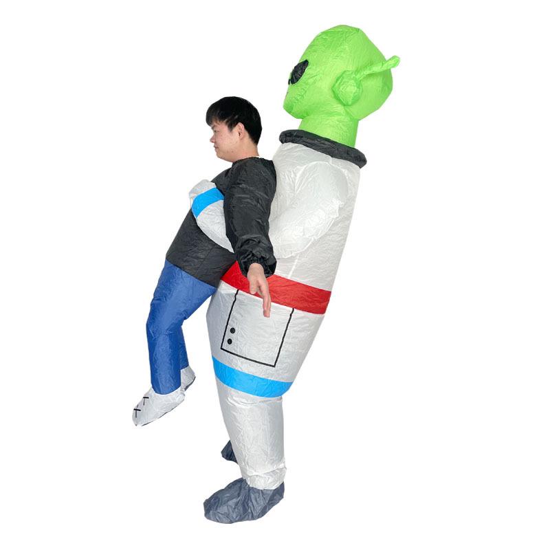 Halloween Inflatable Alien Ghost Costume: Funny Cartoon Mascot Prop