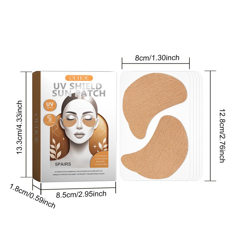 UV-Schutz Augenpflege-Patch Atmungsaktiv Verhindert Sonnenbrand Sonnenflecken Bräunung Anti-Aging Falten Erfrischend Feuchtigkeitsspendender Augenaufkleber