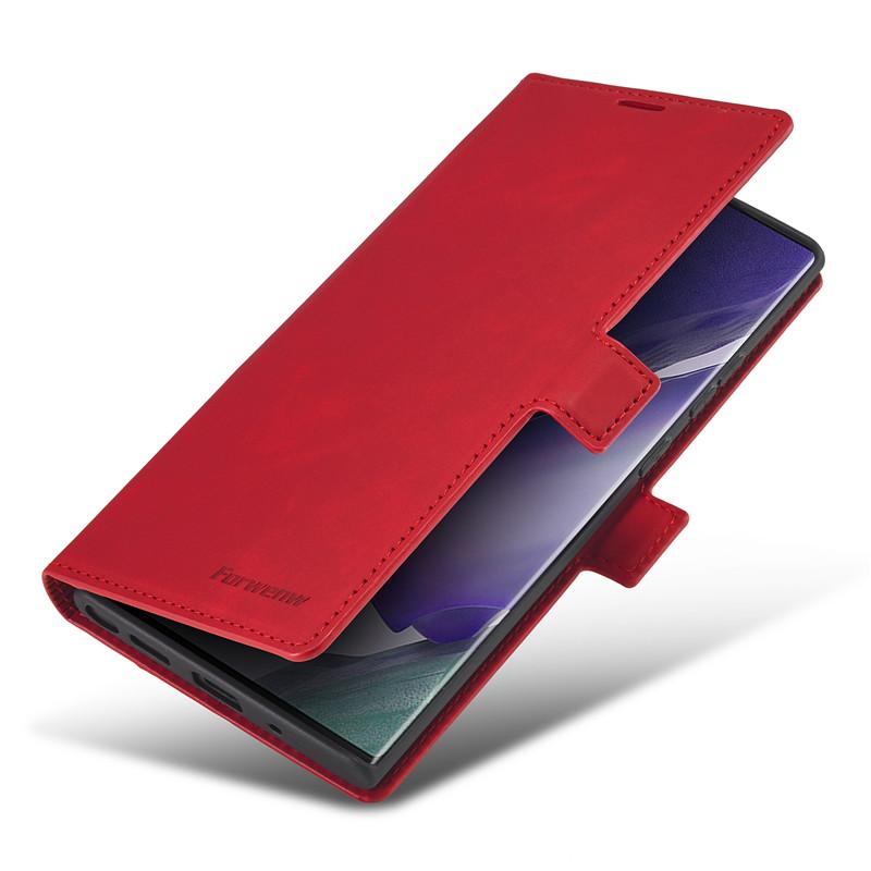 Skórzane Retro Etui z Klapką Portfel Dla Samsung Galaxy Note20 Ultra Note 20 Pro 10 Lite Plus 9 5G Pokrowiec na Telefon Magnetyczne Zapięcie Gniazdo na Kartę