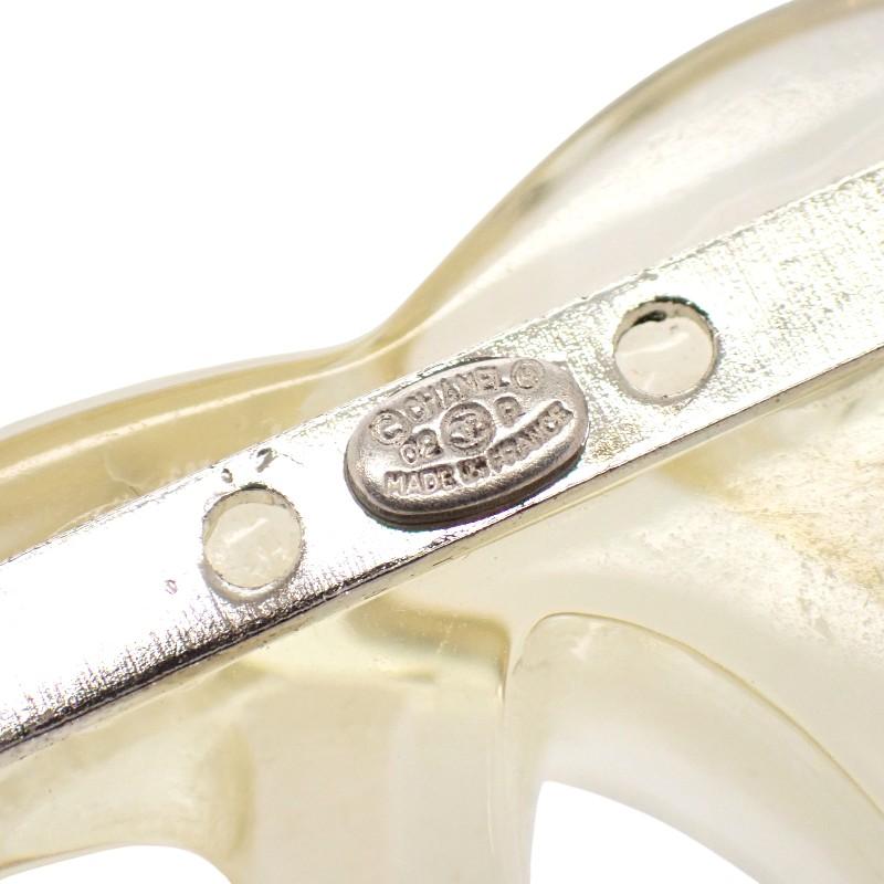 Chanel Brooch Clear Acrylic Women