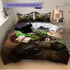 3pcs Grave Digger Monster Truck Home Decor Bedding Set-Universal Three-Piece Suit for Bedroom, Guest Room, Living Room, Hotel-Perfect Gift F