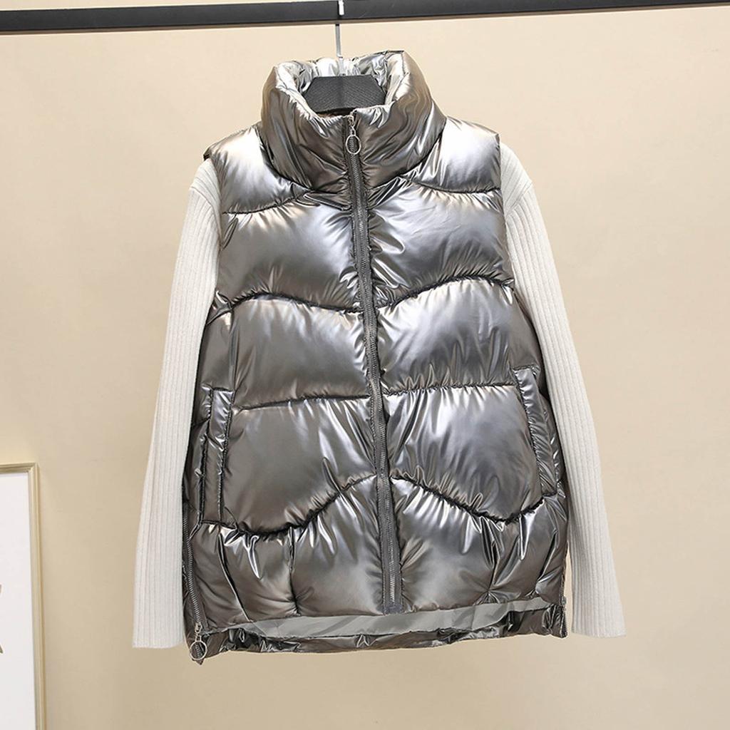 Women's Fashion Autumn/Winter Down Cotton Warm Horse Jacket Vest Jacket