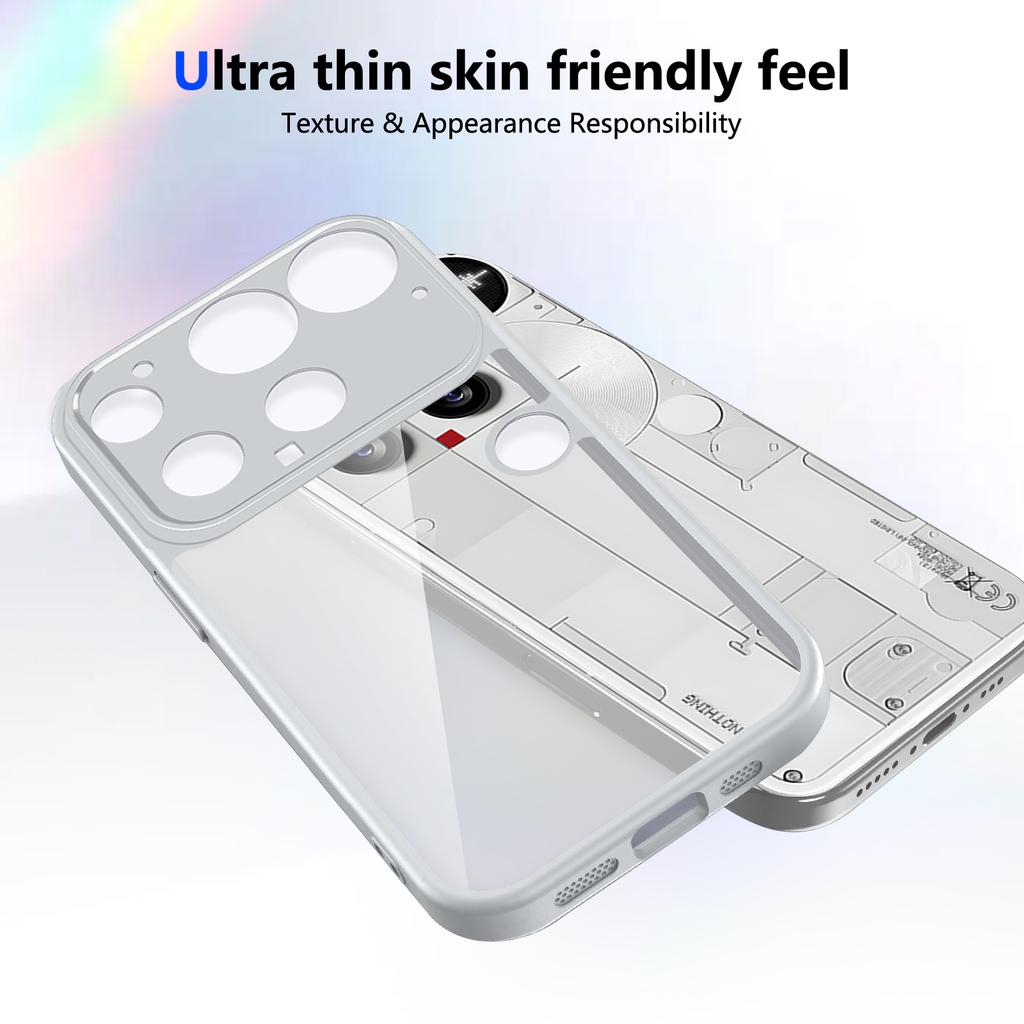 Pouzdro pro Nothing Phone 3 A024 s airbagy, nárazuvzdorné, průhledné matné zadní kryt, pevné pouzdro na telefon pro Nothing Phone 3 2025, silikonový nárazník