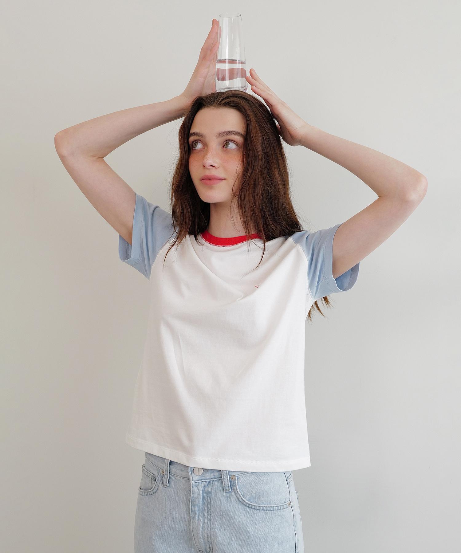 Annies Sandy Raglan T-Shirt (Sky Blue) Sky Blue