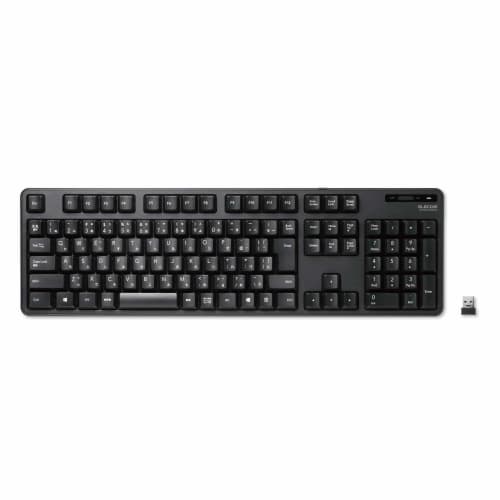 ELECOM Keyboard Wireless (Receiver Included) Membrane Full Keyboard Black TK-FDM106TXBK