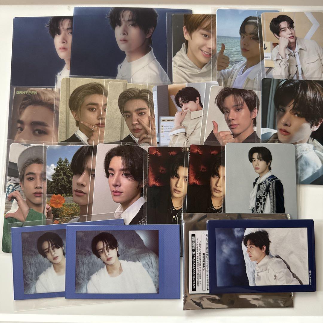 

[USED] enhypen Jake trading card clear card square can badge