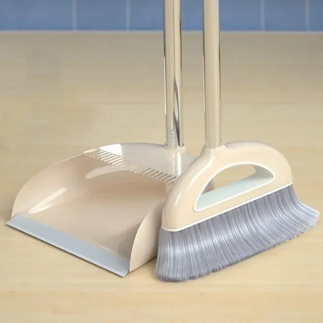 Ensemble balai magique et pelle à poussière en plastique, outils de nettoyage, balayeuse, essuie-glace pour sols, accessoires pour la maison, brosse de balayage multifonction