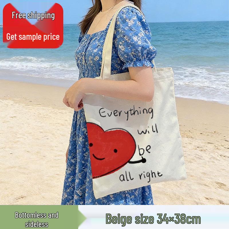 Custom Logo Eco-Friendly Canvas Handbag and Shopping Tote