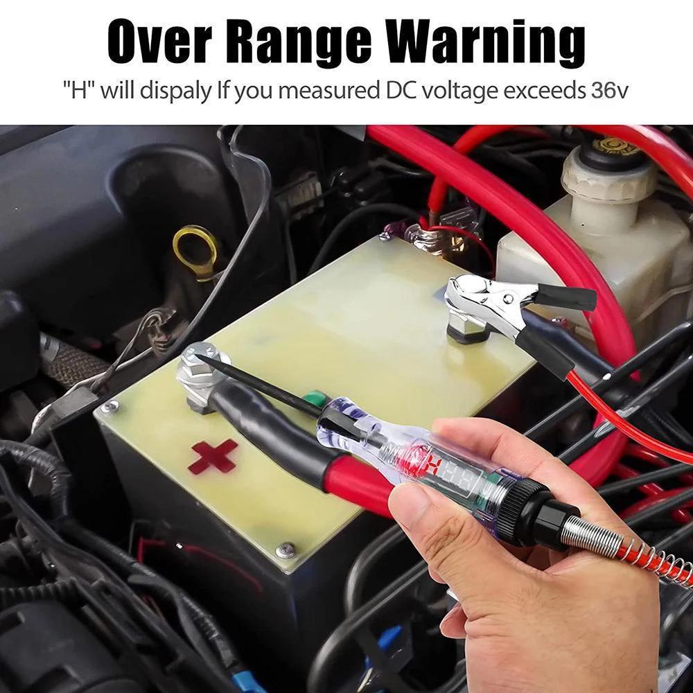Digital Car Truck Voltage Circuit Tester 6V 24V Voltmeter Probe Pen Automobile Maintenance Tool