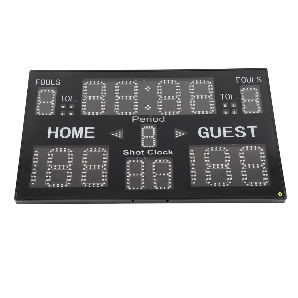 15 Digit Electronic Scoreboard LED Digital Portable Electric Scorekeeper for Basketball Volleyball