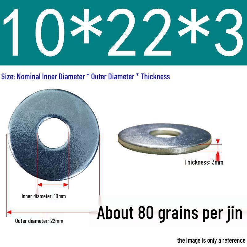 Galvanized Oversized Metal Washers M3-M60