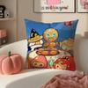 Hot Cute Casual Korean Game CCookie Run Kingdom Cushion Cover Pillowcase Short Plush Invisible zipper Room Sofa Cushion Cover