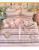 Clever Plan: Small Fresh 110g High Quality A-class Puff Cotton Wrinkled Yarn Four Piece Set Imitation Water Washed Cotton Four Piece Set