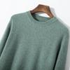 Men's Pure Cashmere Autumn/Winter Round Neck Sweater - Thick Knitted Long Sleeve Pullover