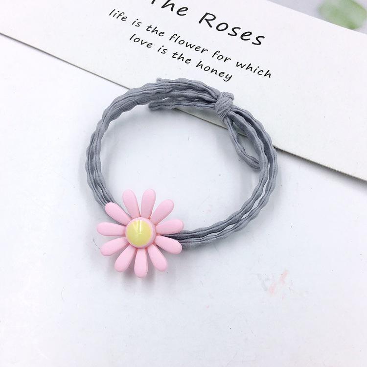 

Stylish Ins Women Daisy Hair Rope Featuring Korean Rubber Band And High-elastic Design серый