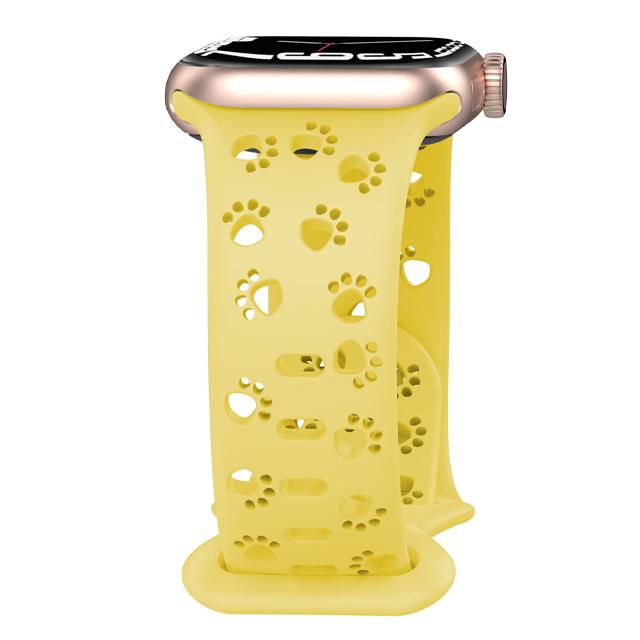 Dog Paw Silicone Strap for Apple Watch Band 49mm 46mm 45mm 44mm 41mm 40mm 38mm Correa Bracelet Series 10 9 8 7 6 5 4 3 SE Ultra2