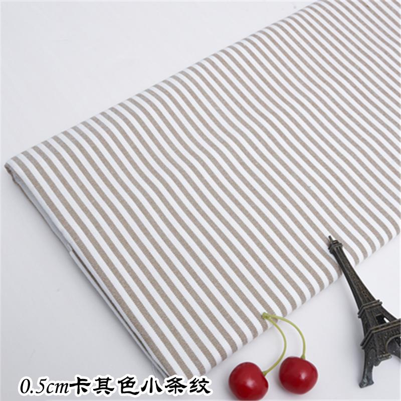 1M/2M/3M Thick Cotton linen solid color Fabric - Grid stripe DIY Material for Home Textiles (by Meter)