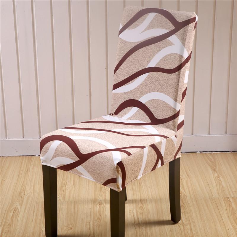 Big Elastic Dinner Chair Cover Stretch Printed Seat Chair Covers Slipcovers For Home Party Dining Room Office El Banquet 1Pc