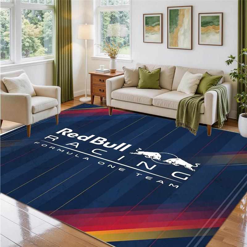 Red Bull Racing Design Kristall-Samt-Teppich Weiche Dekorationsmatte für Schlafzimmer Eingang